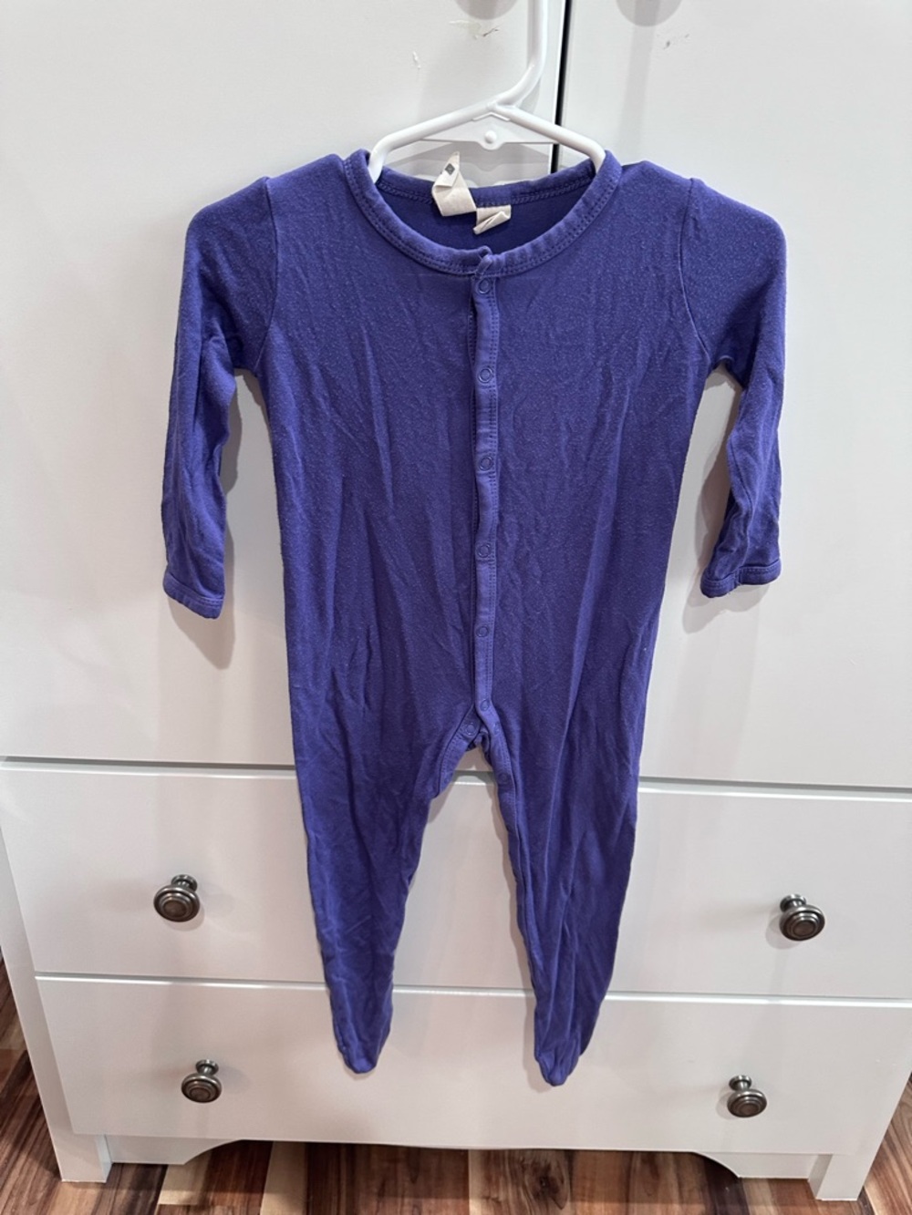 Kyte BABY Purple Snap-Front Footed One-Piece